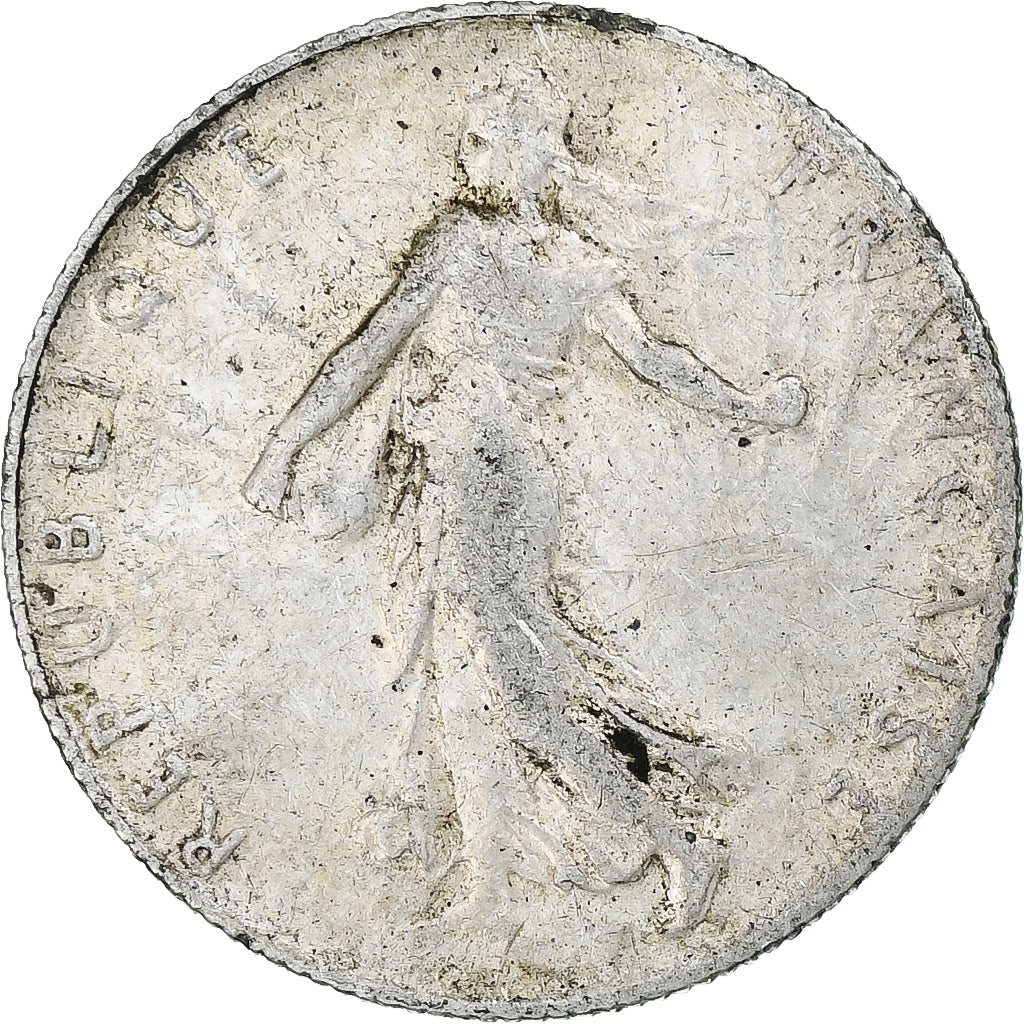 Francia, 50 Centimes, Semeuse, 1913, Paris, Plata, MBC, Gadoury:420, KM:854