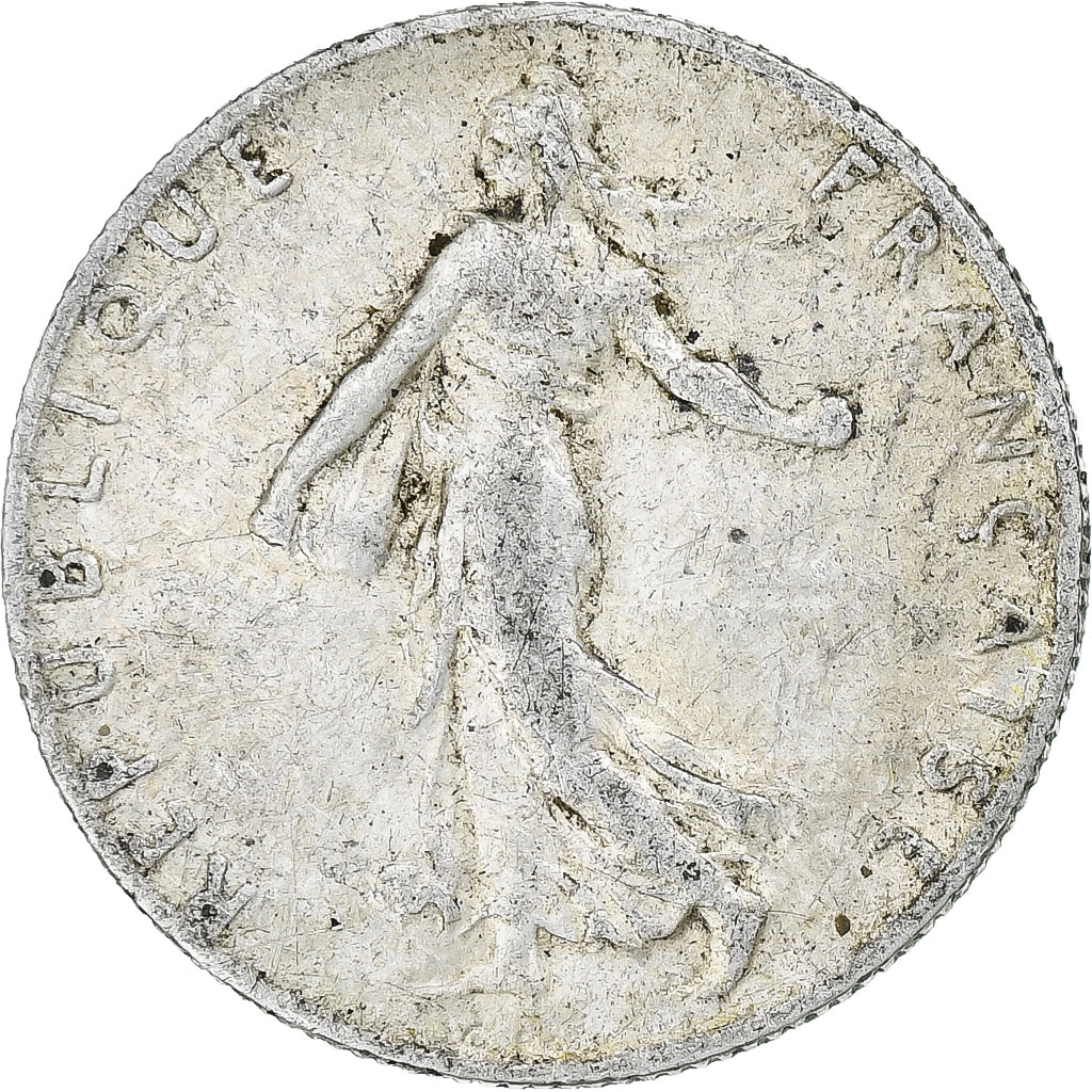 Frankrijk, 50 Centimes, Semeuse, 1914, Paris, Zilver, ZF+, Gadoury:420, KM:854