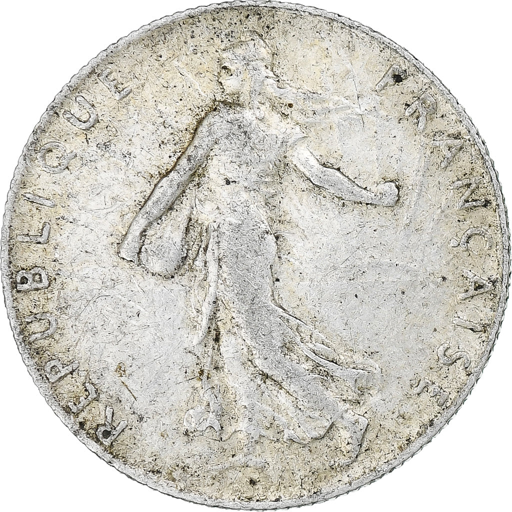 Francia, 50 Centimes, Semeuse, 1914, Paris, Plata, MBC, Gadoury:420, KM:854