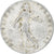 Frankrijk, 50 Centimes, Semeuse, 1915, Paris, Zilver, ZF, Gadoury:420, KM:854