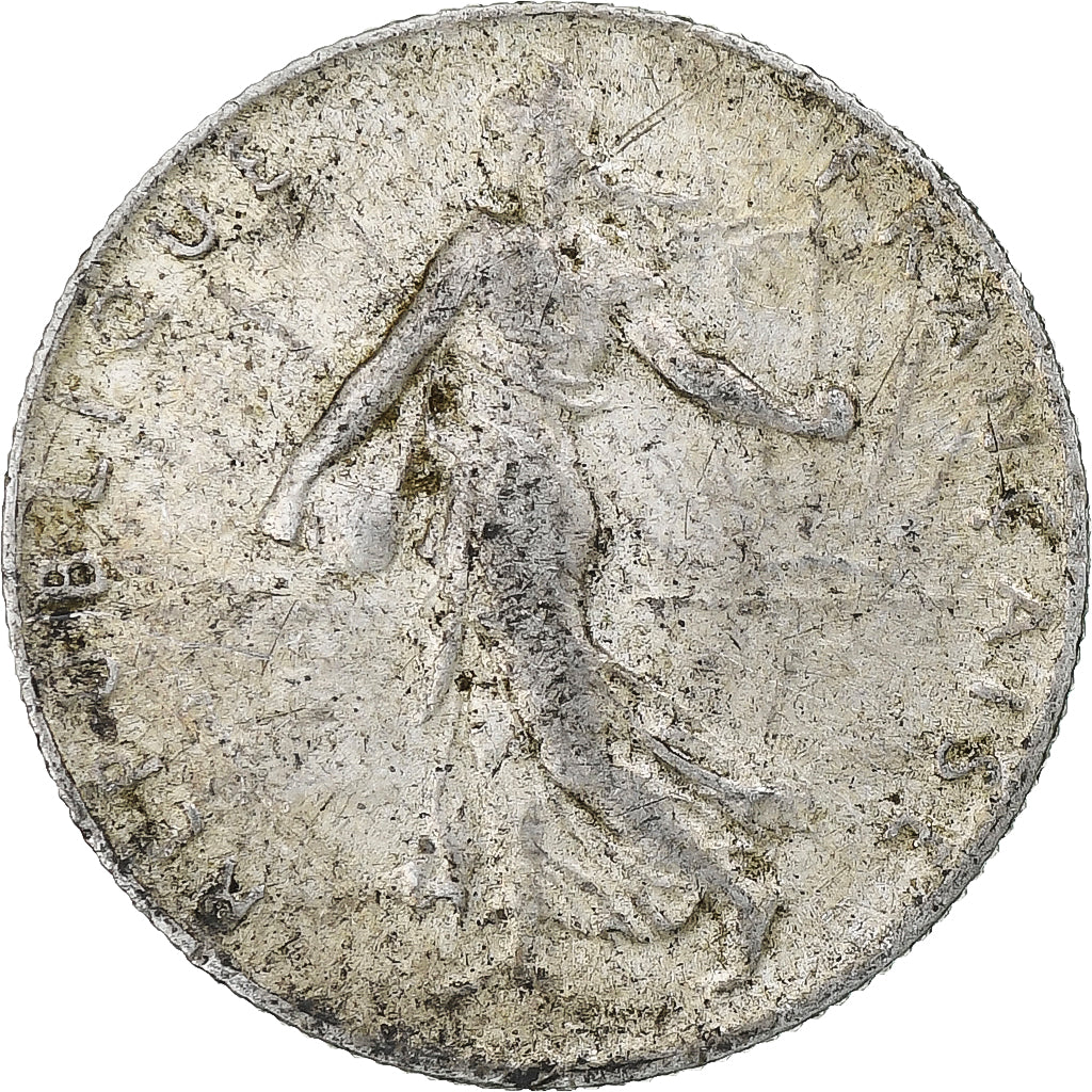 France, 50 Centimes, Semeuse, 1919, Paris, Silver, AU(50-53), Gadoury:420
