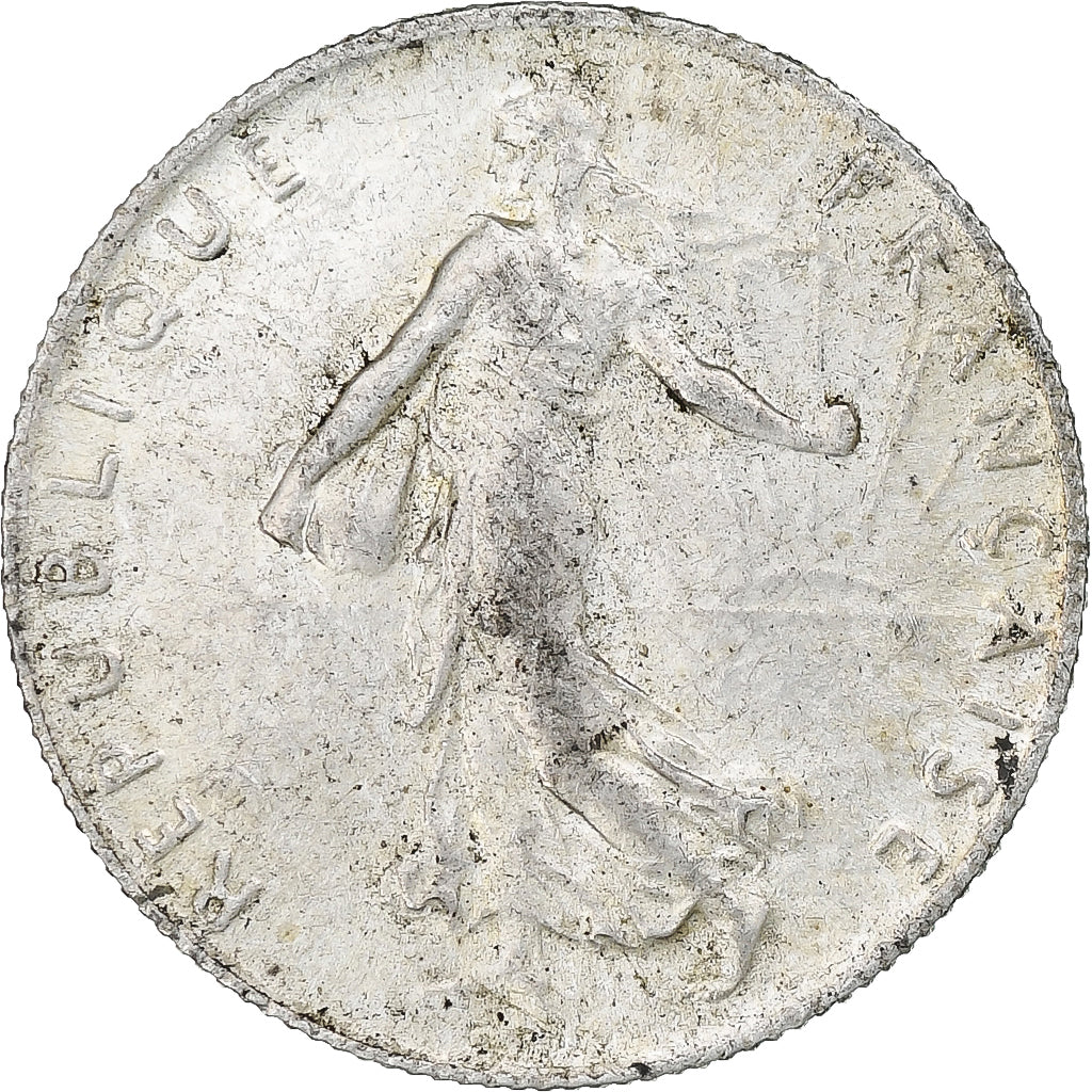 France, 50 Centimes, Semeuse, 1920, Paris, Silver, AU(50-53), Gadoury:420