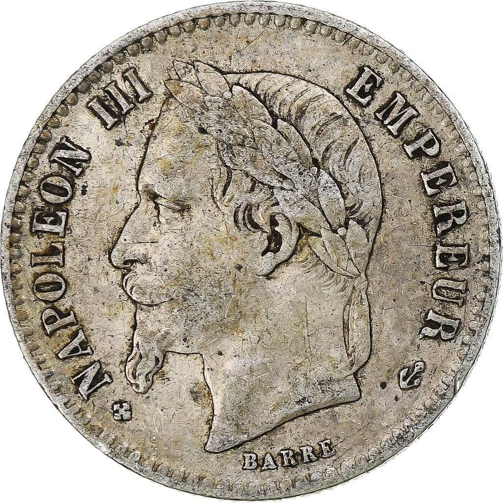 France, Napoleon III, 50 Centimes, 1869, Strasbourg, Silver, EF(40-45)
