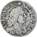 France, Louis XIV, 4 Sols des Traitants, 1677, Vimy, Argent, TB+, Gadoury:103