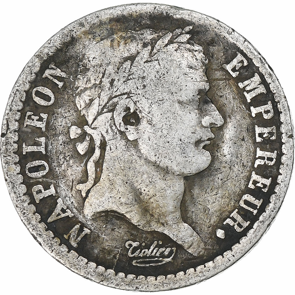 France, Napoléon I, Demi Franc, 1812, Paris, Argent, TB+, Gadoury:399