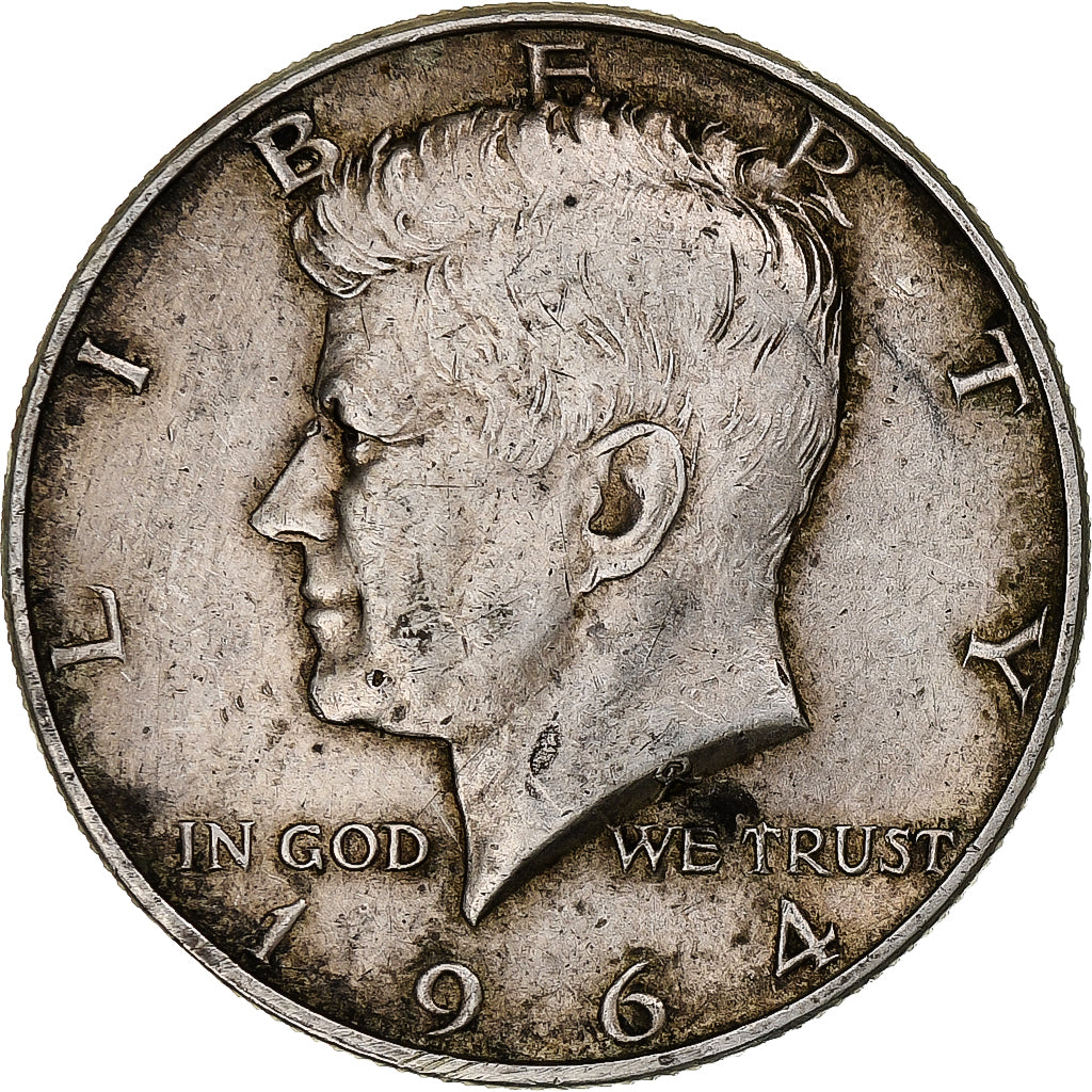 United States, Half Dollar, Kennedy, 1964, Philadelphia, Silver, AU(50-53)