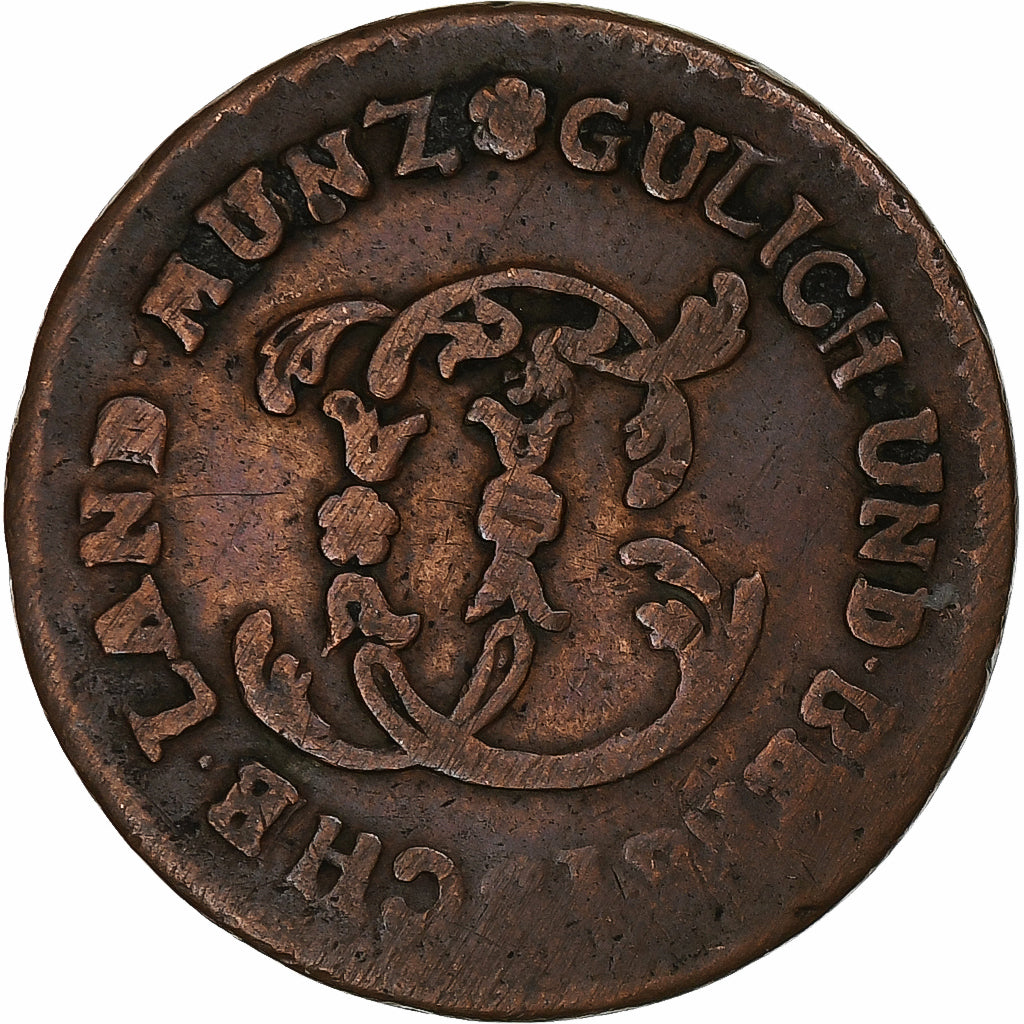 Germania, JULICH-BERG, Karl Theodor, 1/2 Stüber, 1790, Juliers Berg, Rame, MB+