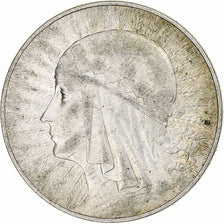 Poland, 5 Zlotych, 1933, Warsaw, Silver, AU(50-53)