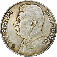 Czechoslovakia, Josef V. Stalin, 100 Korun, 1949, Silver, AU(50-53), KM:30