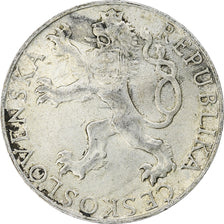 Tchécoslovaquie, 50 Korun, 1948, Argent, TTB, KM:25