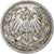 Niemcy, Wilhelm II, 1/2 Mark, 1913, Berlin, Srebro, EF(40-45), KM:17