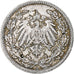 Germany, Wilhelm II, 1/2 Mark, 1913, Berlin, Silver, EF(40-45), KM:17