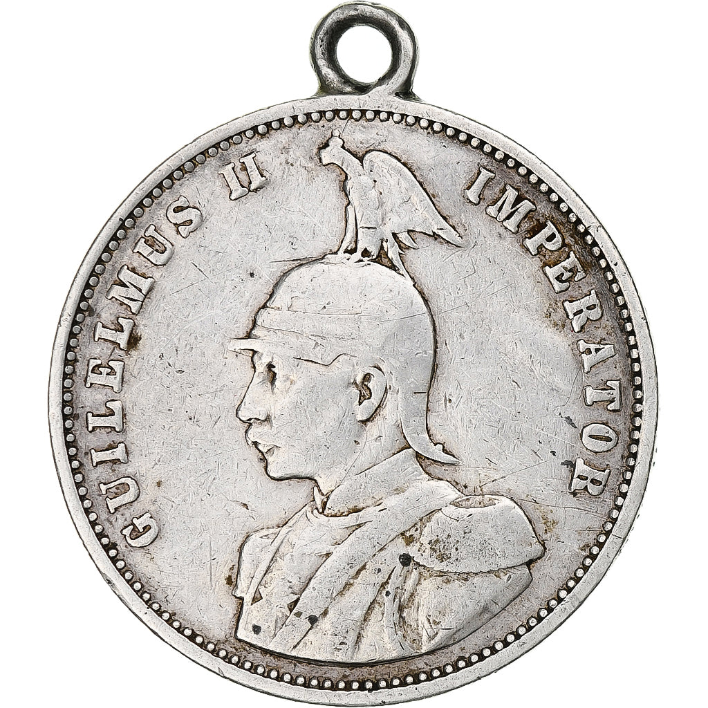 AFRICA ORIENTALE TEDESCA, Wihelm II, Rupie, 1890, Argento, MB+, KM:2