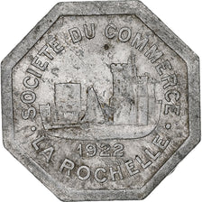 France, Société du Commerce - La Rochelle, 25 Centimes, 1922, TTB+, Aluminium