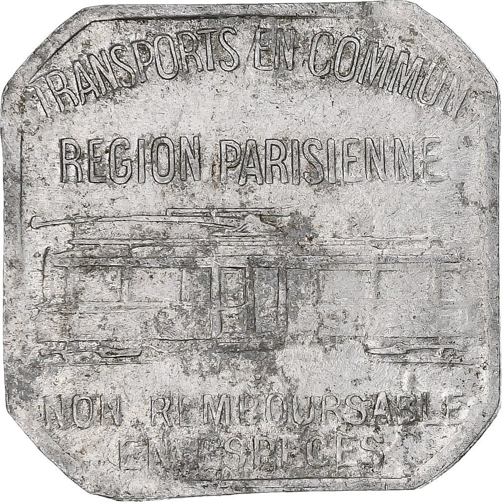 Frankrijk, Transport en commun, région parisienne, 25 Centimes, 1921, ZF