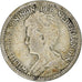 Holandia, Wilhelmina I, 25 Cents, 1914, Utrecht, Srebro, VF(30-35), KM:146