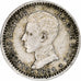 Spain, Alfonso XIII, 50 Centimos, 1904, Madrid, Silver, AU(50-53)