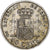 Espanha, Alfonso XIII, 50 Centimos, 1904, Madrid, Prata, AU(50-53)