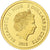 Niuê, Elizabeth II, 2-1/2 Dollars, Diable de Tasmanie, 2018, Dourado, MS(65-70)