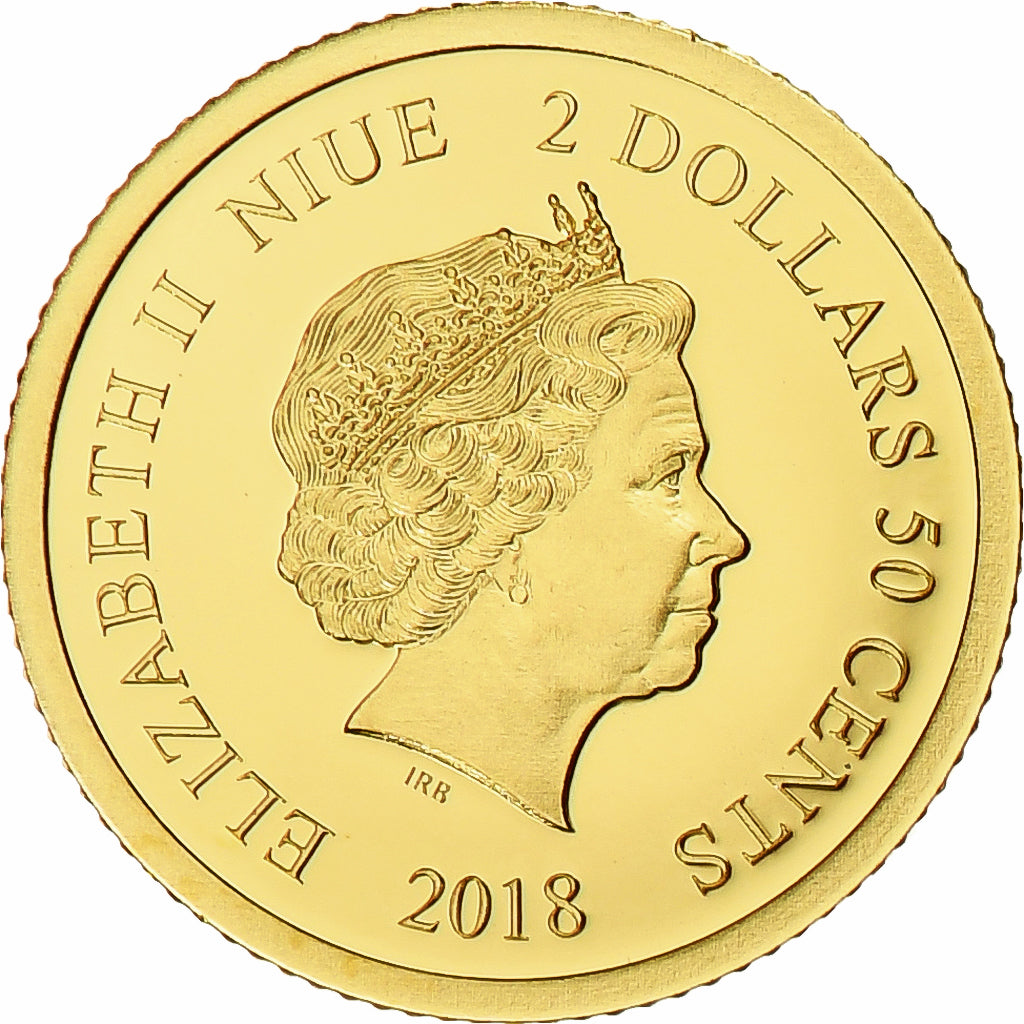 Niue, Elizabeth II, 2-1/2 Dollars, Wombat, 2018, Gold, MS(65-70)