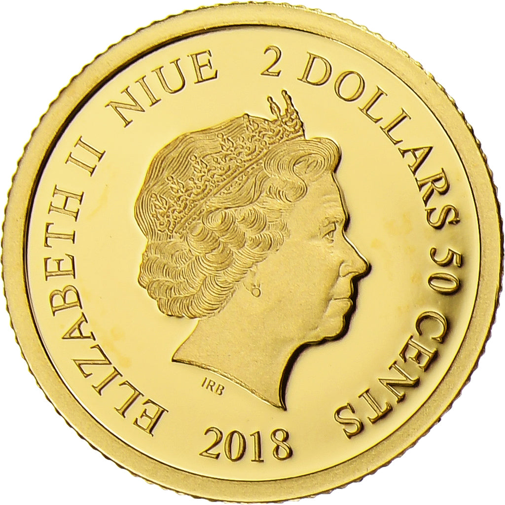 Niue, Elizabeth II, 2-1/2 Dollars, Koala, 2018, Gold, MS(65-70)