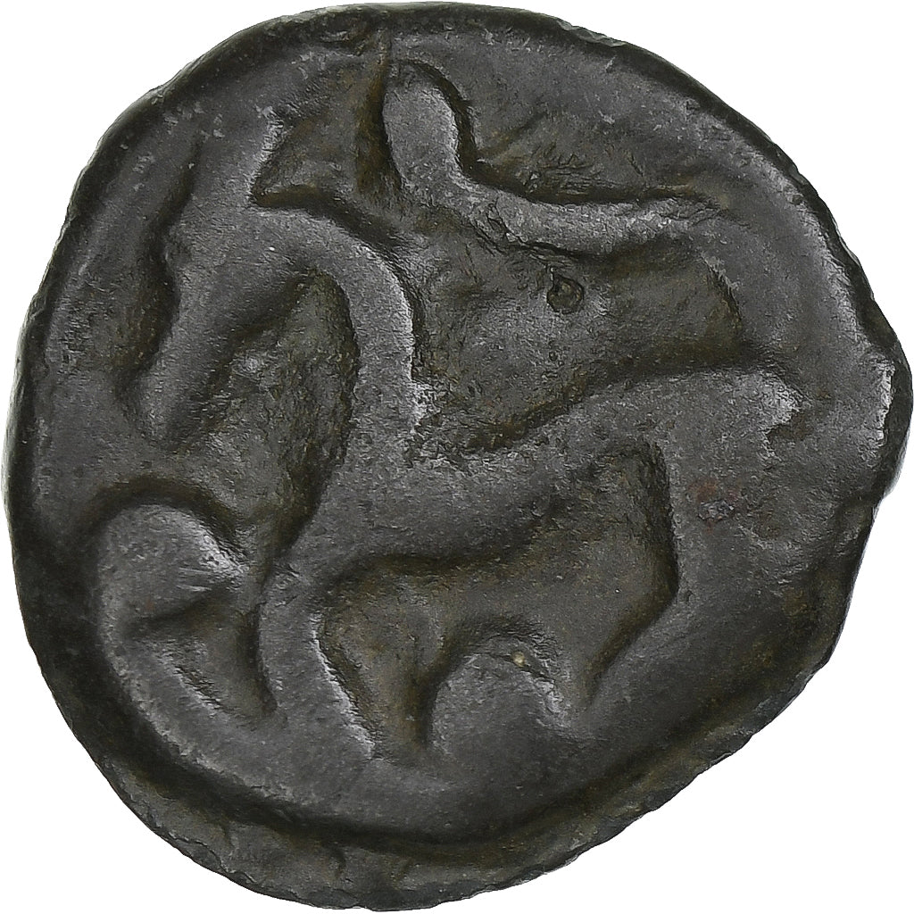 Senones, potin à la tête d’indien, 1st century BC, Bronze, VF(30-35)