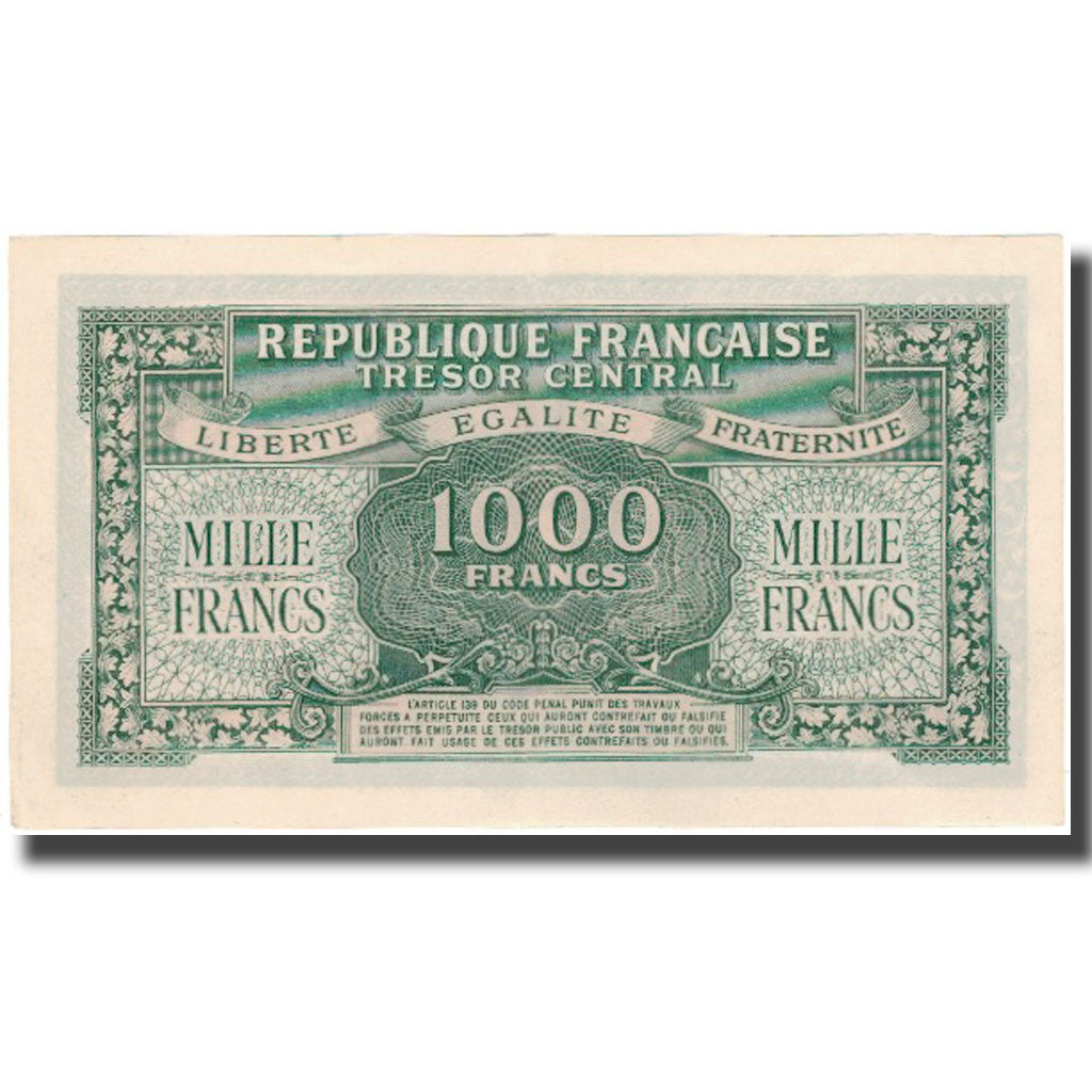 Francia, 1000 Francs, Marianne, 1945, MBC+, Fayette:VF 12.1, KM:107