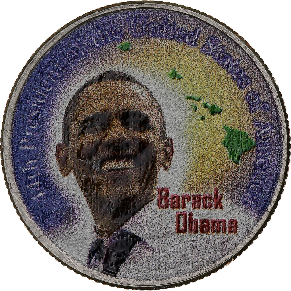 États-Unis, quarter dollar, Hawaii, Barack Obama, 2008, Philadelphie