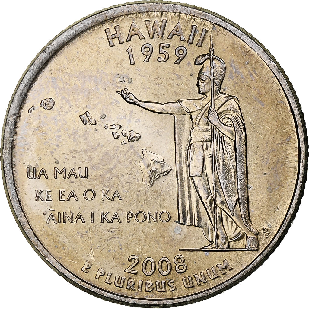 États-Unis, quarter dollar, Hawaii, Barack Obama, 2008, Philadelphie