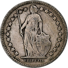 Switzerland, 1/2 Franc, Helvetia, 1916, Bern, Silver, EF(40-45), KM:23
