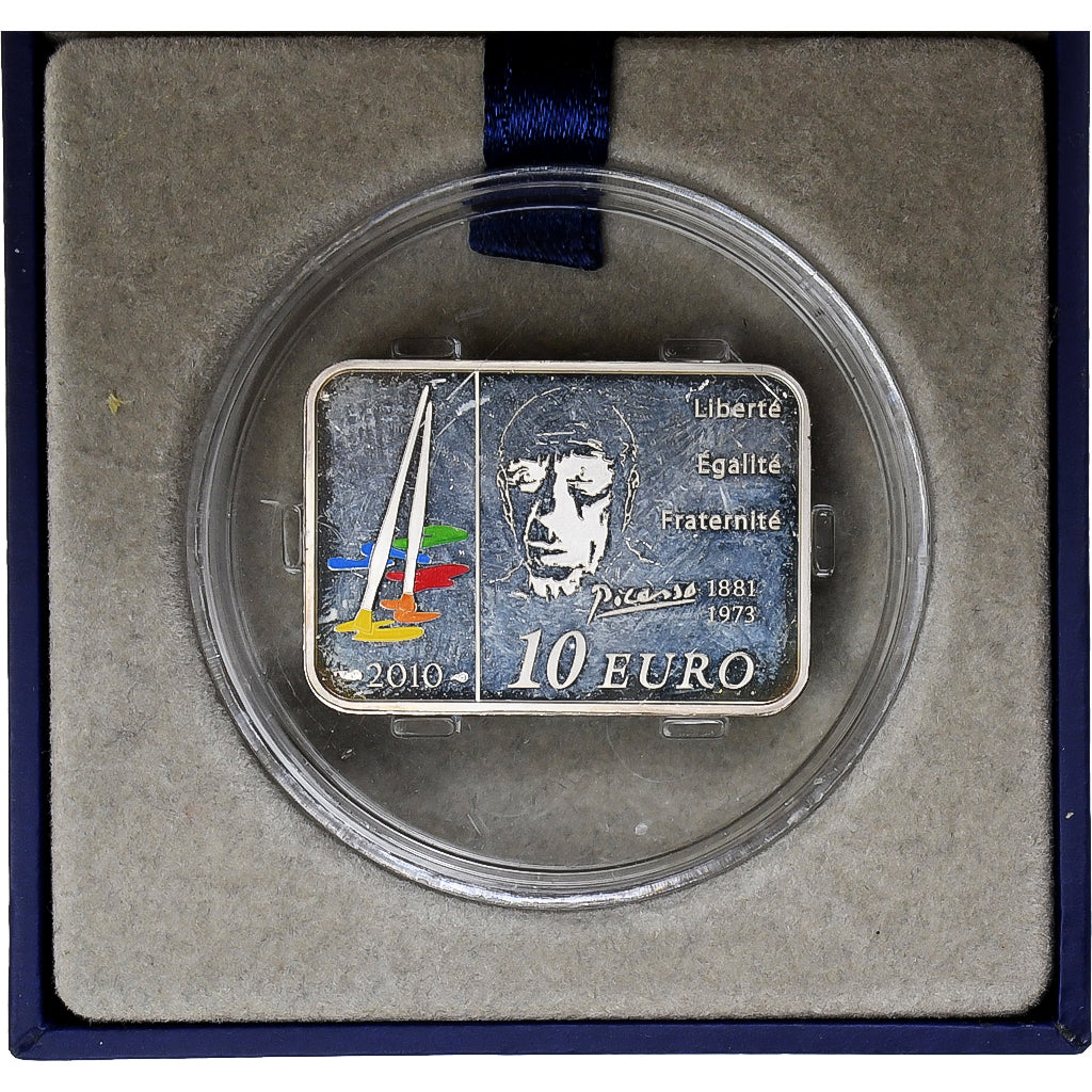 France, 10 Euro, Pablo Picasso, Proof, 2010, MDP, Silver, MS(65-70)