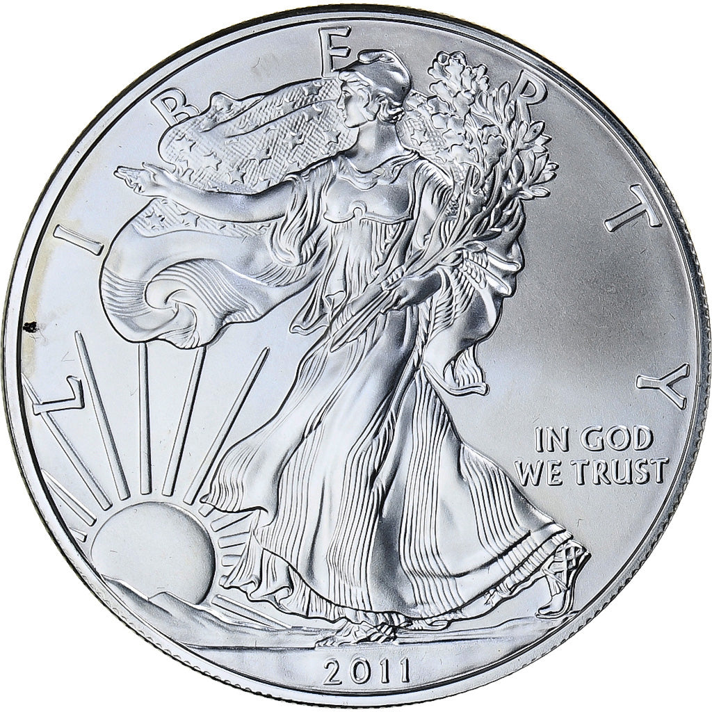 Stati Uniti, 1 Dollar, 1 Oz, Silver Eagle, 2011, Philadelphia, Argento, FDC