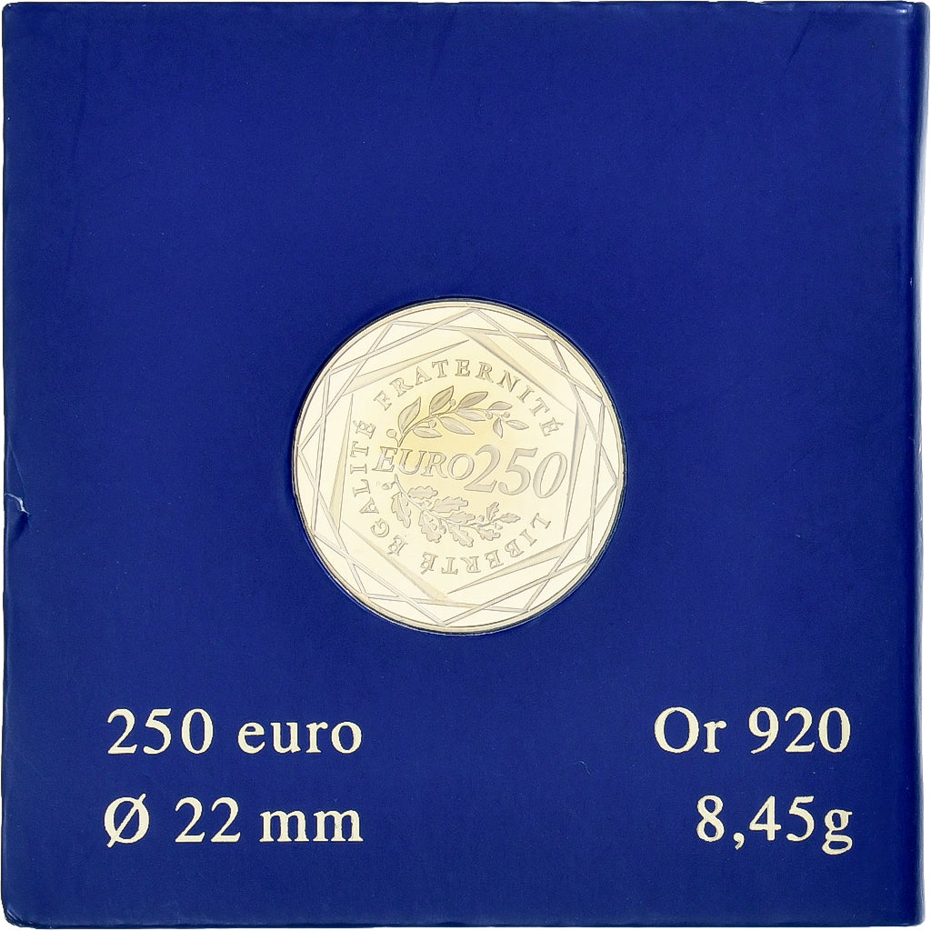 France, 250 Euro, Semeuse, 2009, MDP, Gold, MS(65-70)