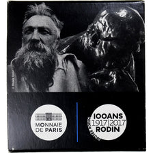 Francia, 2 Euro, Auguste Rodin, FS, 2017, MDP, Bi-metallico, FDC
