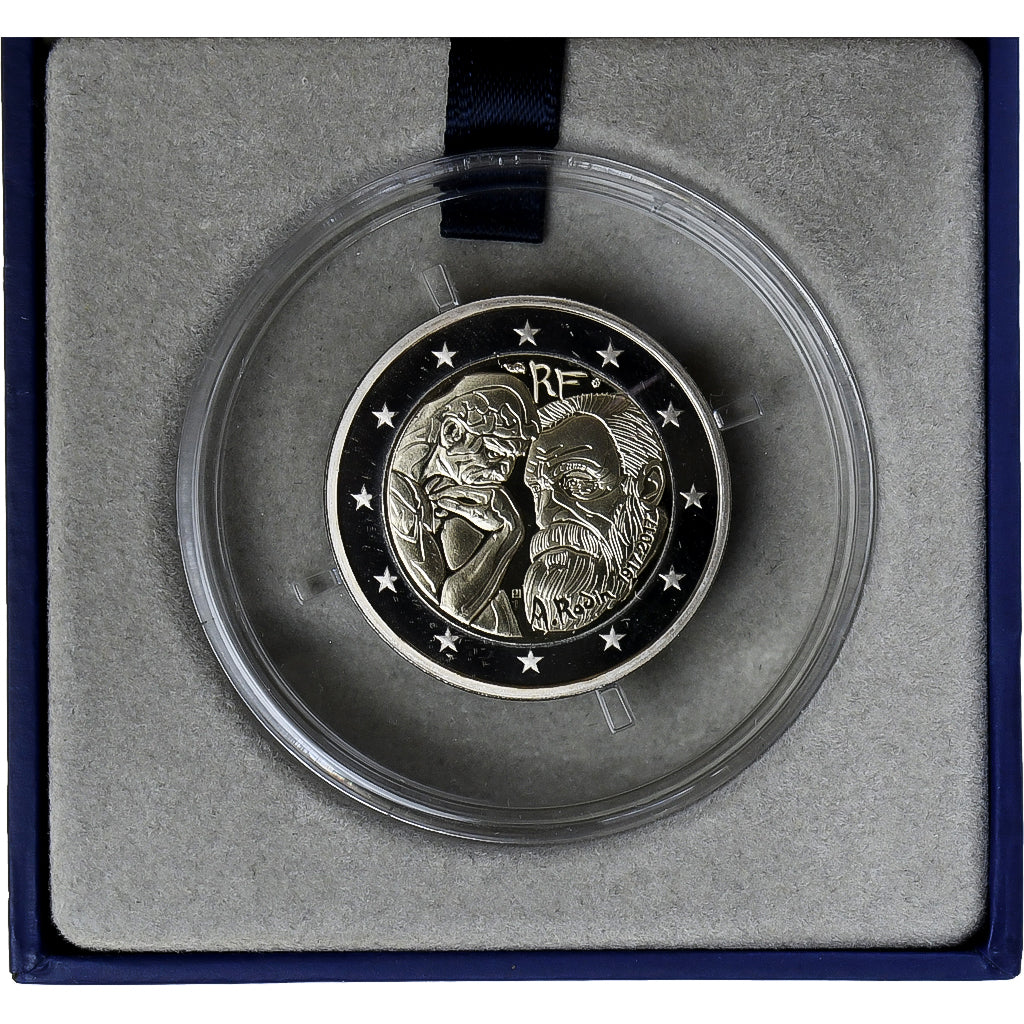 Francia, 2 Euro, Auguste Rodin, FS, 2017, MDP, Bi-metallico, FDC