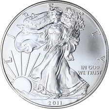 USA, 1 Dollar, 1 Oz, Silver Eagle, 2011, Philadelphia, Srebro, MS(65-70)