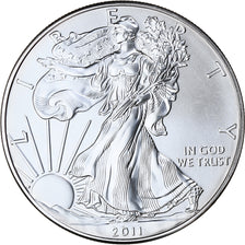 États-Unis, 1 Dollar, 1 Oz, Silver Eagle, 2011, Philadelphie, Argent, FDC