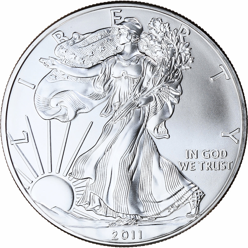 Stati Uniti, 1 Dollar, 1 Oz, Silver Eagle, 2011, Philadelphia, Argento, FDC