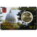 Vatikan, 50 Euro Cent, Pape Benoit XVI, Coin card.FDC, 2011, Rome, Nordic gold