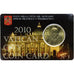Vatican, 50 Euro Cent, Pape Benoit XVI, Coin card.FDC, 2010, Rome, Nordic gold
