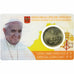 Vaticano, 50 Euro Cent, Pape François, Coin card.FDC, 2017, Rome, Nordic gold
