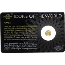 Ruanda, 10 francs rwandais, 1/200 Oz, Koala, 2015, Oro, FDC
