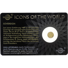 Ruanda, 10 francs rwandais, 1/200 Oz, Sovereign, 2015, Gold, STGL