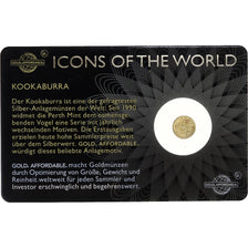 Ruanda, 10 francs rwandais, 1/200 Oz, Kookaburra, 2015, Oro, FDC