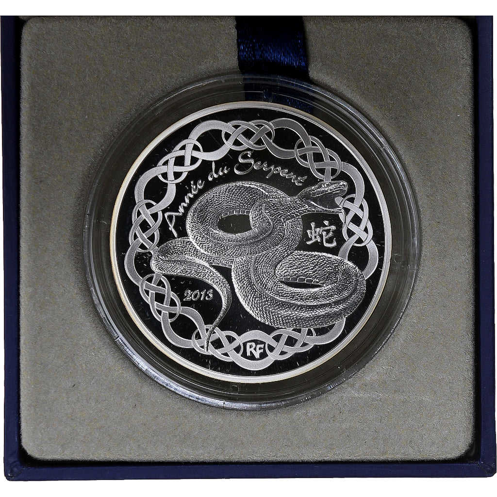 Francja, 10 Euro, Année du Serpent, 2013, MDP, Srebro, MS(65-70)