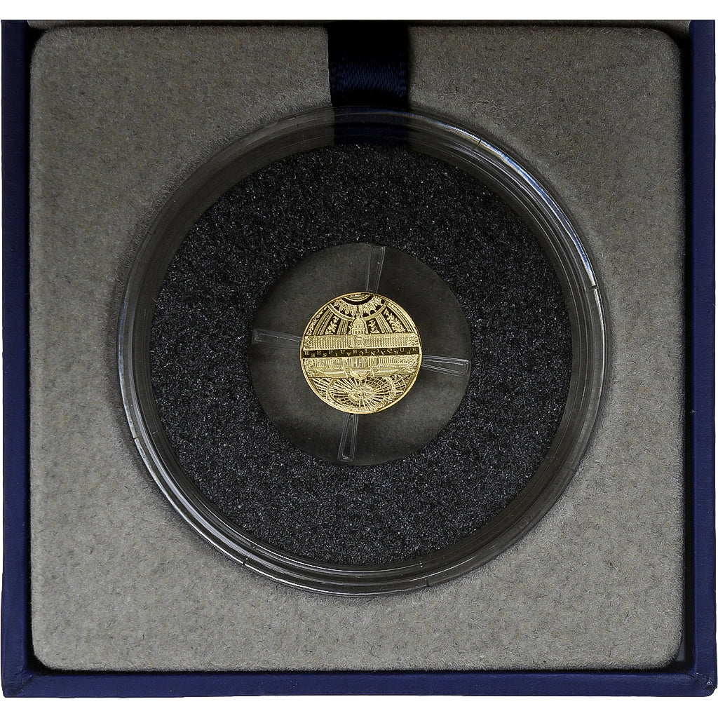 Francia, 5 Euro, UNESCO, rives de la Seine, Prueba, 2015, MDP, Oro, FDC