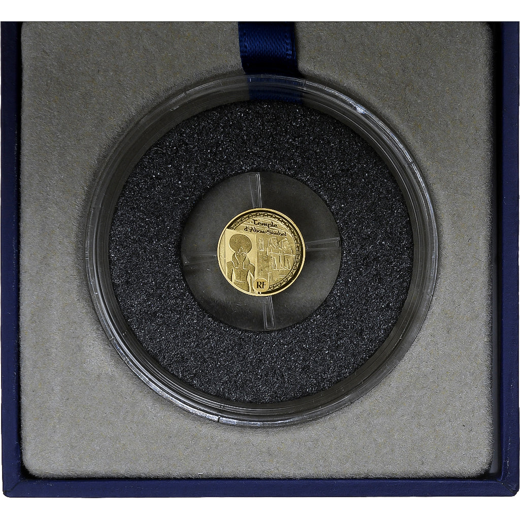 Francia, 5 Euro, Egypte, Temple d'Abou-Simbel, FS, 2012, MDP, Oro, FDC