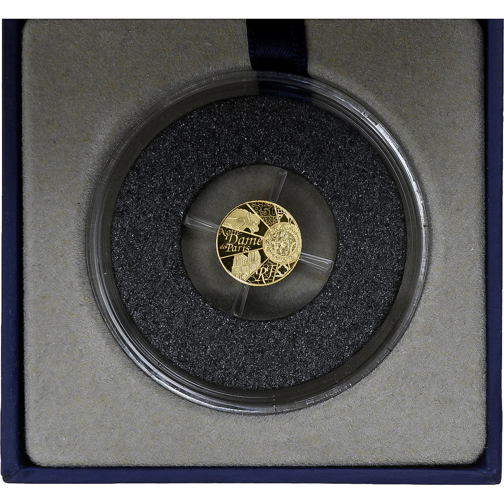 Francia, 5 Euro, 850 ans Notre-Dame de Paris, FS, 2013, MDP, Oro, FDC