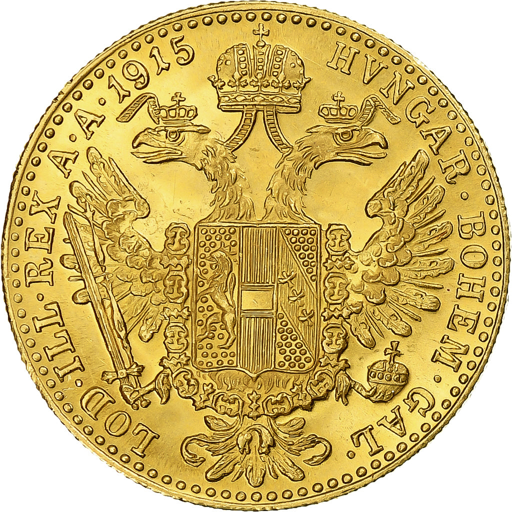 Austria, Ducat, 1915, Vienna, Restrike, Gold, MS(63)