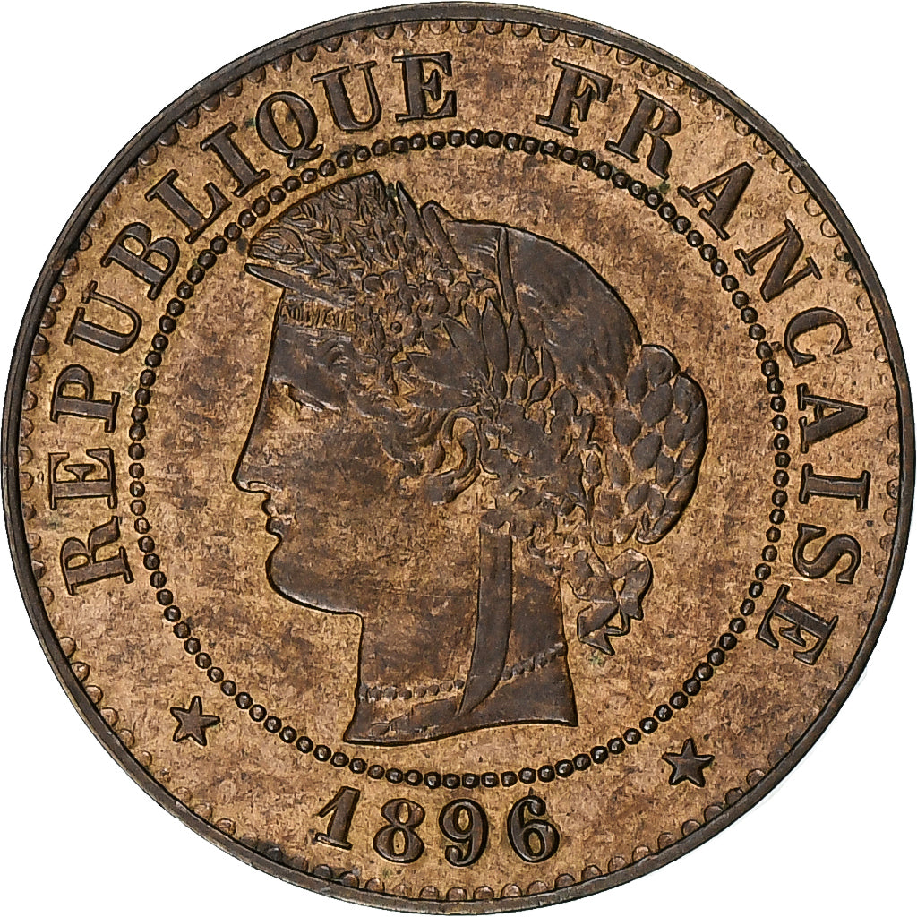 France, 1 Centime, Cérès, 1896, Paris, Bronze, AU(55-58), Gadoury:88